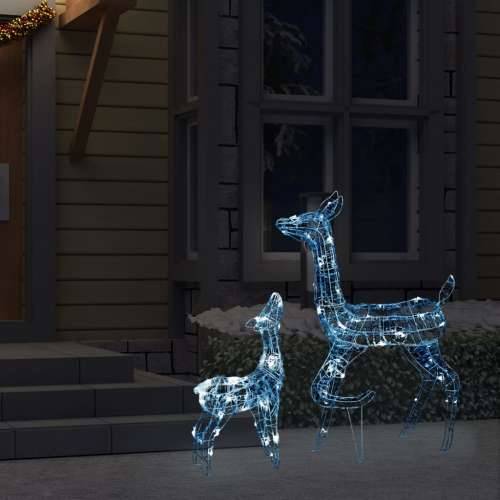Akrilna ukrasna božićna obitelj sobova 160 LED hladna bijela Cijena