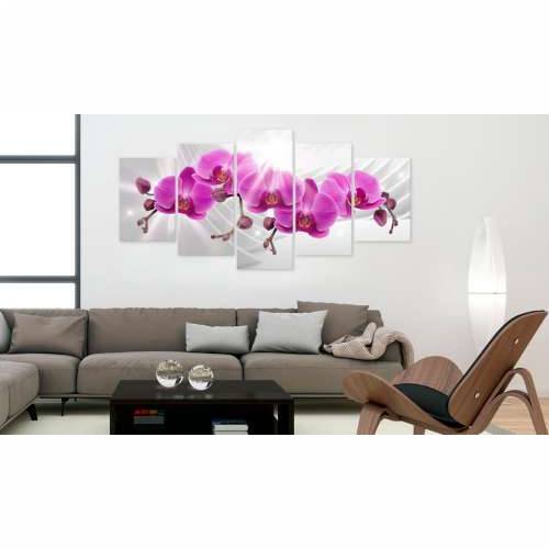 Slika - Abstract Garden: Pink Orchids 100x50 Cijena