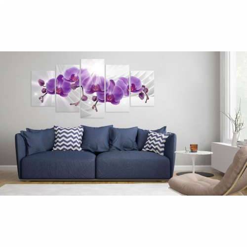 Slika - Abstract Garden: Purple Orchis 100x50 Cijena
