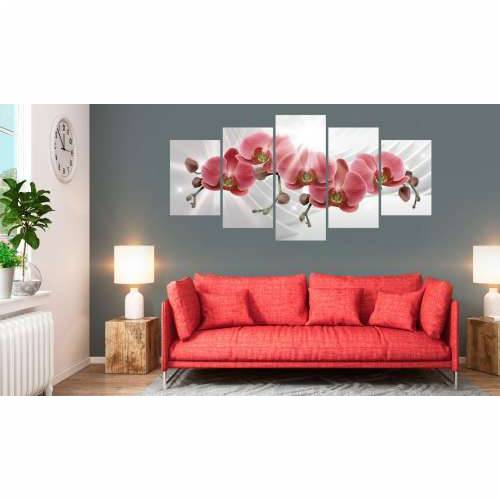 Slika - Abstract Garden: Red Orchis 100x50 Cijena