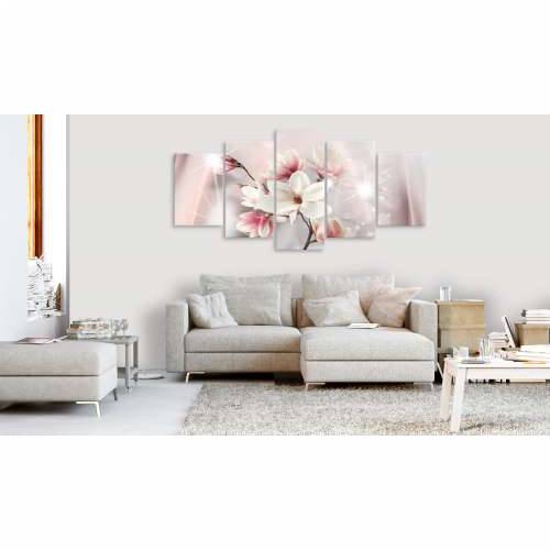Slika - Dazzling Magnolias (5 Parts) Wide 100x50 Cijena