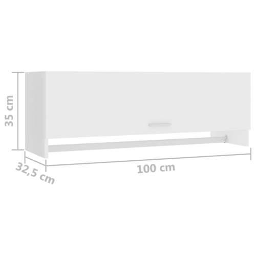 Ormar bijeli 100 x 32,5 x 35 cm od konstruiranog drva - Bijela 100 x 32.5 x 35 cm 1 Cijena