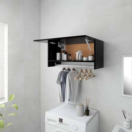 Ormar crni 70 x 32,5 x 35 cm konstruirano drvo - Crna 70 x 32.5 x 35 cm 1 Cijena