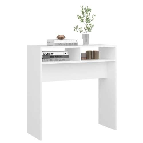 Konzolni stol bijeli 78 x 30 x 80 cm od konstruiranog drva - 1 Bijela 78 cm Cijena