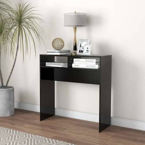 Konzolni stol crni 78 x 30 x 80 cm od konstruiranog drva - 1 Crna 78 cm Cijena