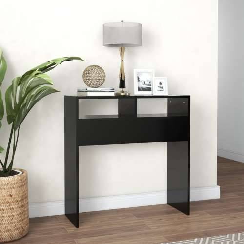 Konzolni stol crni 78 x 30 x 80 cm od konstruiranog drva - Crna 1 78 cm Cijena