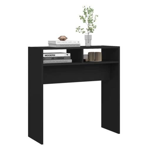 Konzolni stol crni 78 x 30 x 80 cm od konstruiranog drva - Crna 1 78 cm Cijena