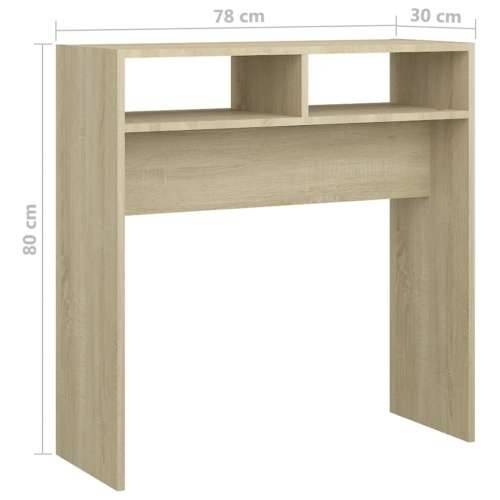 Konzolni stol boja hrasta sonome 78x30x80 cm konstruirano drvo - 1 sonoma hrast 78 cm Cijena