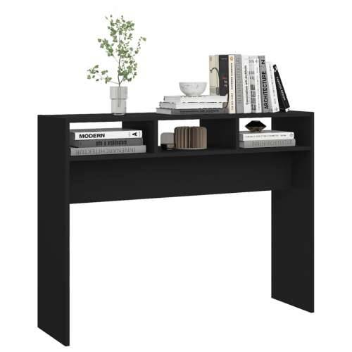 Konzolni stol crni 105 x 30 x 80 cm od konstruiranog drva - 1 Crna 105 cm Cijena