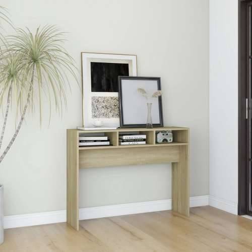 Konzolni stol boja hrasta sonome 105x30x80 cm konstruirano drvo - 1 sonoma hrast 105 cm Cijena