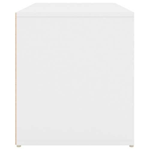 Klupa za hodnik 80 x 40 x 45 cm bijela od iverice Cijena