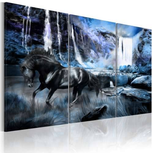 Slika - Waterfall in colour of sapphire 120x80 Cijena