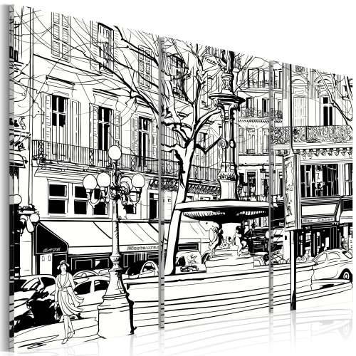Slika - Sketch of Parisian square 120x80 Cijena