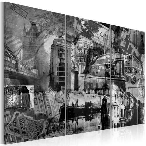 Slika - The essence of London - triptych 90x60