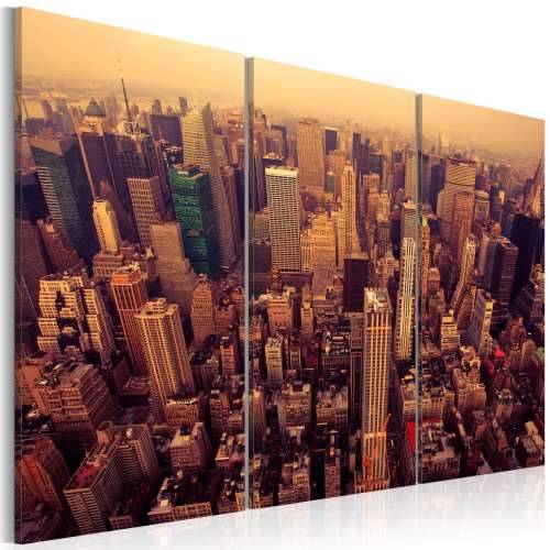 Slika - Sunset over New York 60x40
