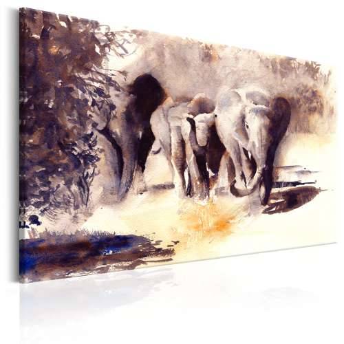 Slika - Watercolour Elephants 90x60