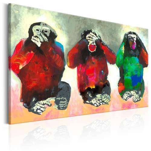Slika - Three Wise Monkeys 120x80