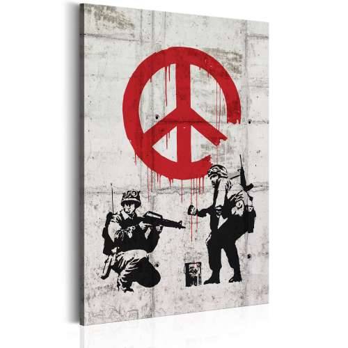 Slika -  Soldiers Painting Peace by Banksy 40x60 Cijena