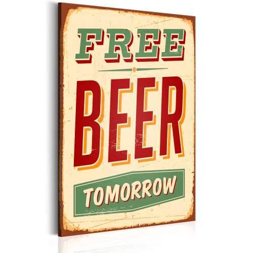 Slika - Free Beer Tomorrow 80x120 Cijena
