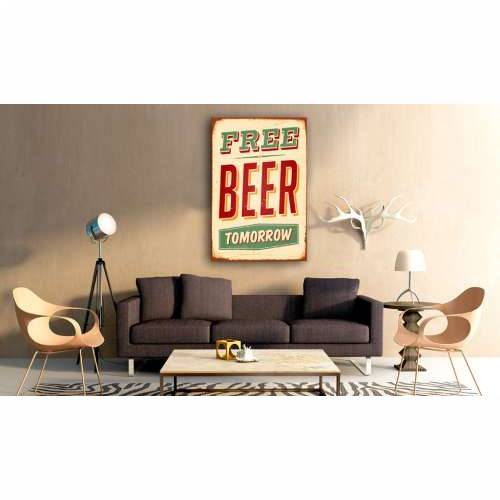 Slika - Free Beer Tomorrow 80x120 Cijena
