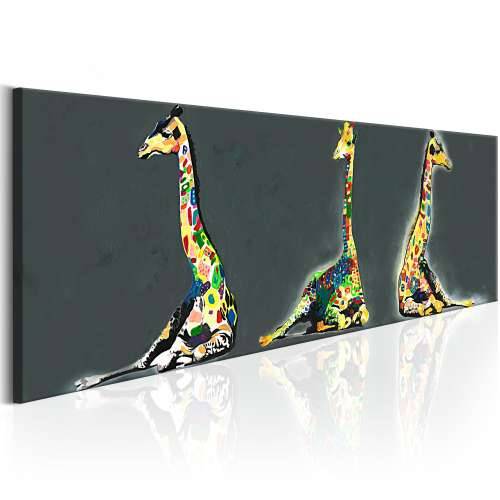 Slika - Colourful Giraffes 120x40 Cijena
