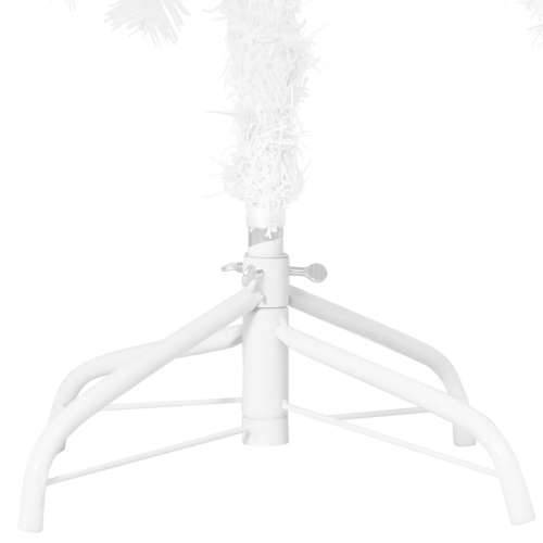 Umjetno osvijetljeno božićno drvce s kuglicama bijelo 120cm PVC Cijena