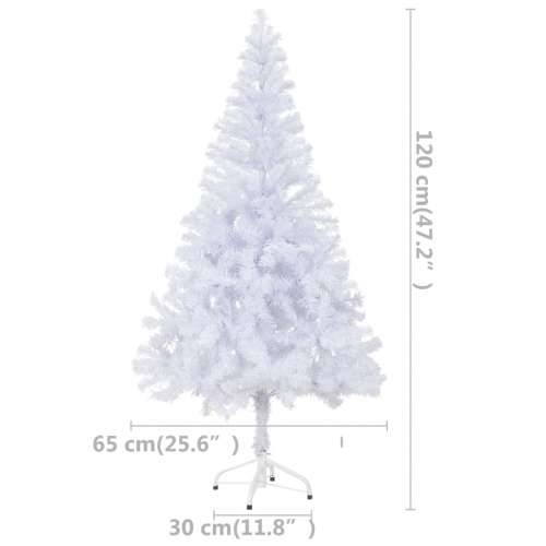 Umjetno osvijetljeno božićno drvce s kuglicama 120 cm 230 grana Cijena