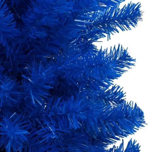 Umjetno osvijetljeno božićno drvce s kuglicama plavo 120 cm PVC Cijena