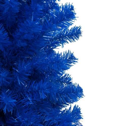 Umjetno osvijetljeno božićno drvce s kuglicama plavo 210 cm PVC Cijena