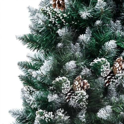 Umjetno osvijetljeno božićno drvce s kuglicama i šiškama 210 cm Cijena