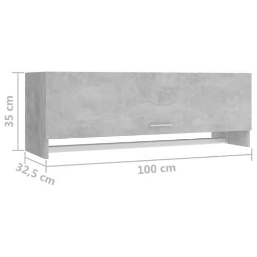 Ormar siva boja betona 100 x 32,5 x 35 cm konstruirano drvo - Beton siva 100 x 32.5 x 35 cm 1 Cijena