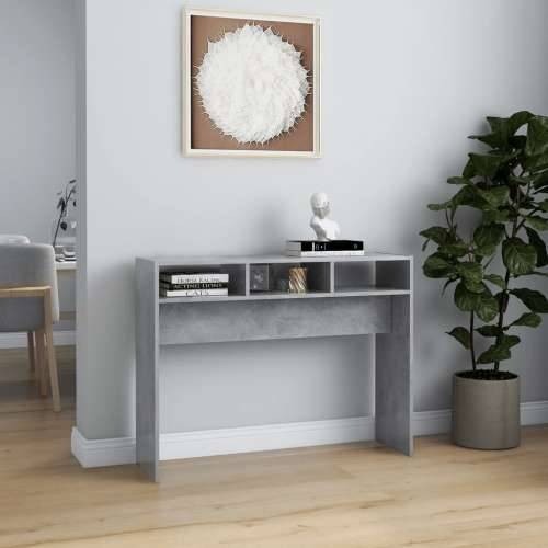 Konzolni stol boja betona 105 x 30 x 80 cm konstruirano drvo - 1 Beton siva 105 cm Cijena