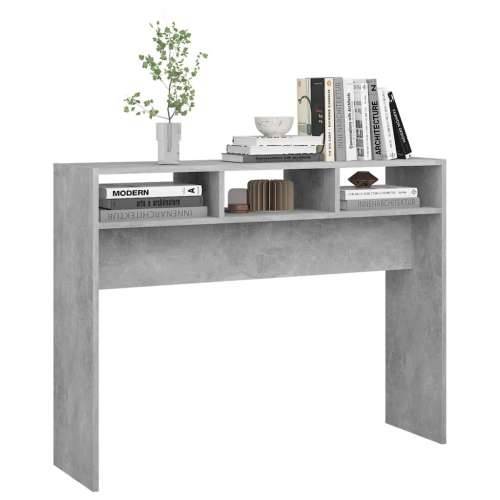 Konzolni stol boja betona 105 x 30 x 80 cm konstruirano drvo - 1 Beton siva 105 cm Cijena