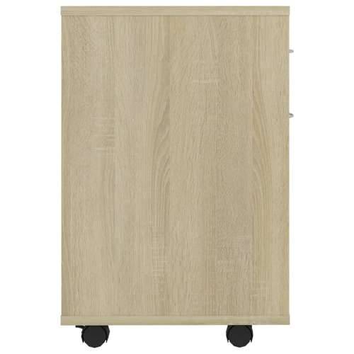Ormarić s kotačima boja hrasta 45x38x54 cm konstruirano drvo - sonoma hrast 1 Cijena