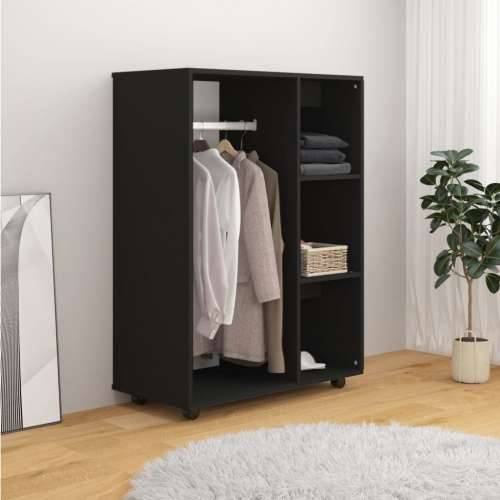 Ormar crni 80 x 40 x 110 cm od konstruiranog drva - Crna 1 Cijena