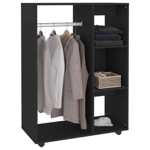 Ormar crni 80 x 40 x 110 cm od konstruiranog drva - Crna 1 Cijena