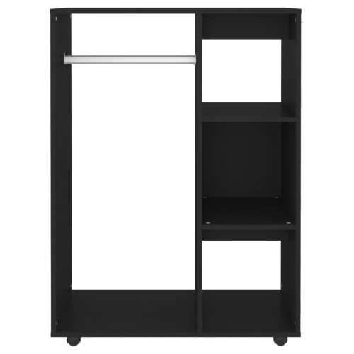 Ormar crni 80 x 40 x 110 cm od konstruiranog drva - Crna 1 Cijena