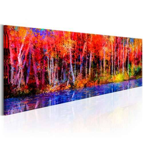 Slika - Colorful Autumn Trees 150x50 Cijena