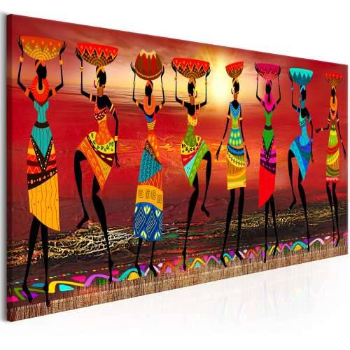 Slika - African Women Dancing 120x40 Cijena