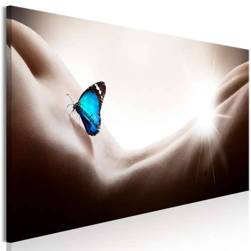 Slika - Woman and Butterfly (1 Part) Narrow 150x50 Cijena