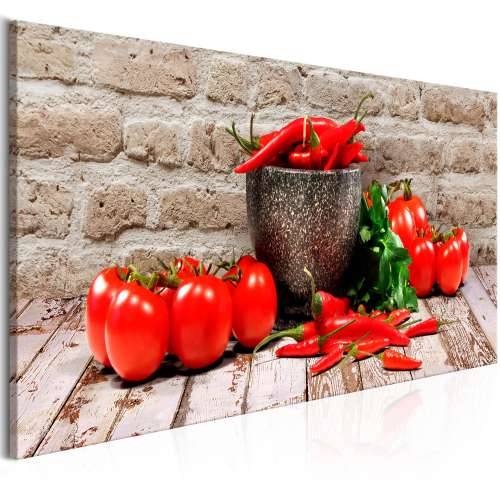 Slika - Red Vegetables (1 Part) Brick Narrow 120x40 Cijena