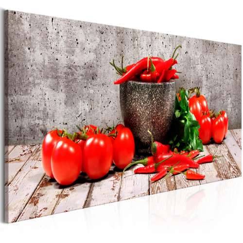 Slika - Red Vegetables (1 Part) Concrete Narrow 120x40 Cijena