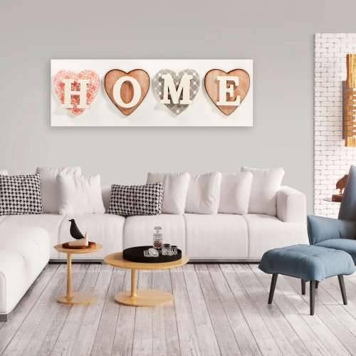 Slika - Four Hearts (1 Part) Narrow 120x40 Cijena