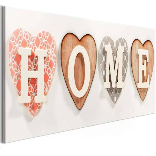 Slika - Four Hearts (1 Part) Narrow 135x45 Cijena