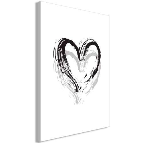 Slika - Brush Heart (1 Part) Vertical 40x60 Cijena