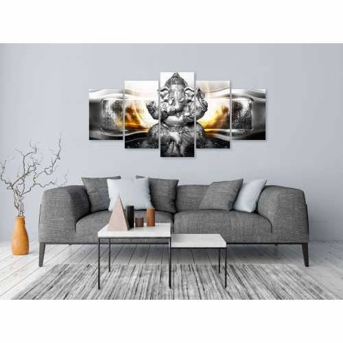 Slika - Buddha Style (5 Parts) Silver Wide 100x50 Cijena