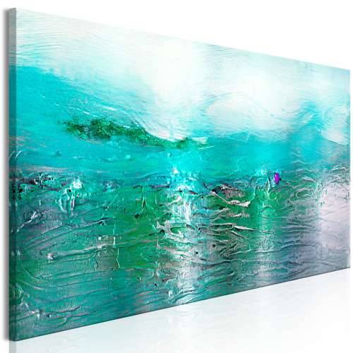 Slika - Turquoise Landscape (1 Part) Narrow 150x50 Cijena