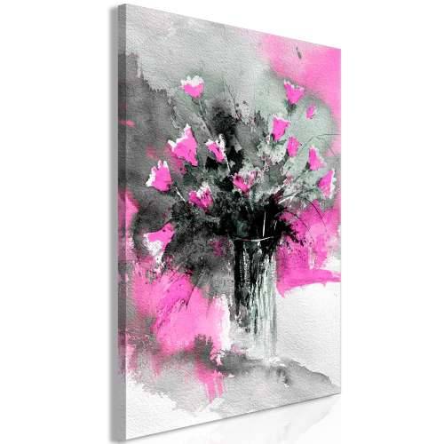 Slika - Bouquet of Colours (1 Part) Vertical Pink 40x60