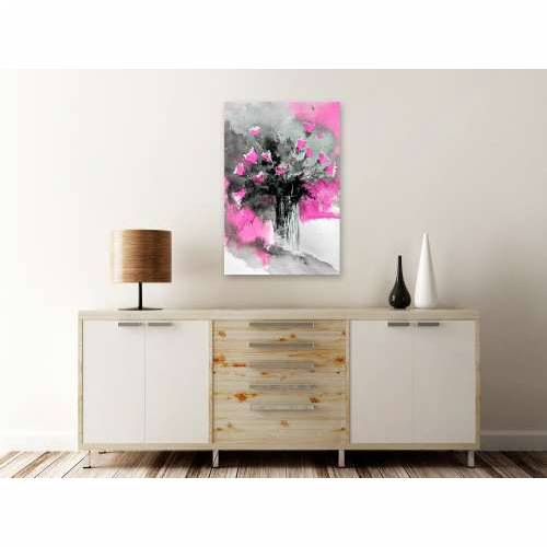 Slika - Bouquet of Colours (1 Part) Vertical Pink 60x90 Cijena