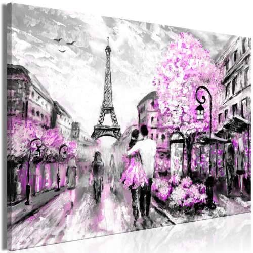 Slika - Colourful Rendez-Vous (1 Part) Wide Pink 90x60 Cijena